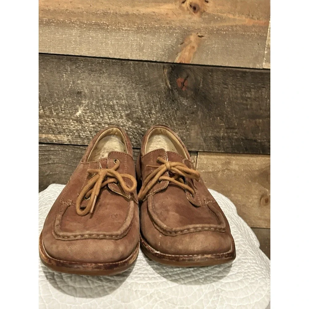 UGG Men's Brown Nubuck Lace-Up Casual Oxfords Shoes‎ 1002443 sz: US 11
